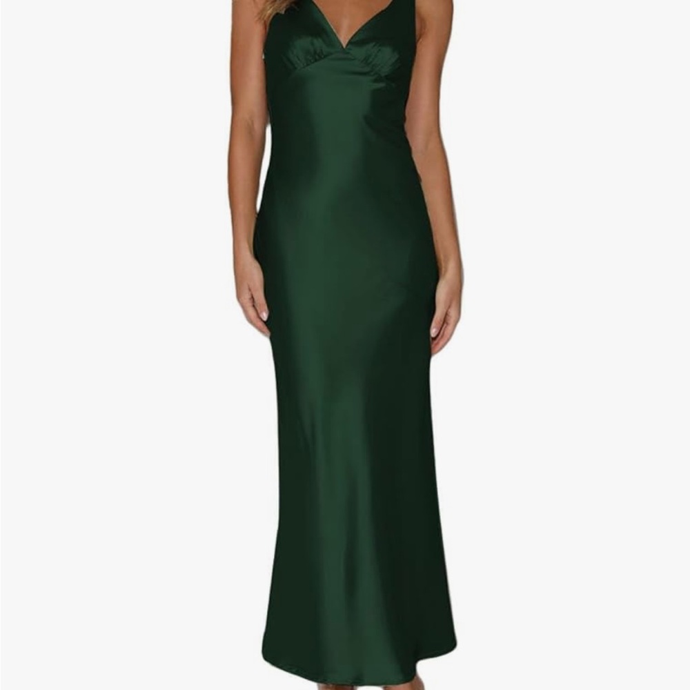 NWT Women’s Elegant Satin Maxi Dress